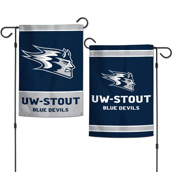 UW-Stout 2-Sided 12.5"x18" Garden Flag 2