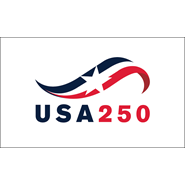 USA 250 Star 3x5ft Nylon Flag