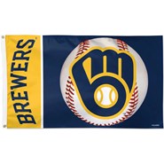Milwaukee Brewers Baseball 3x5ft Flag